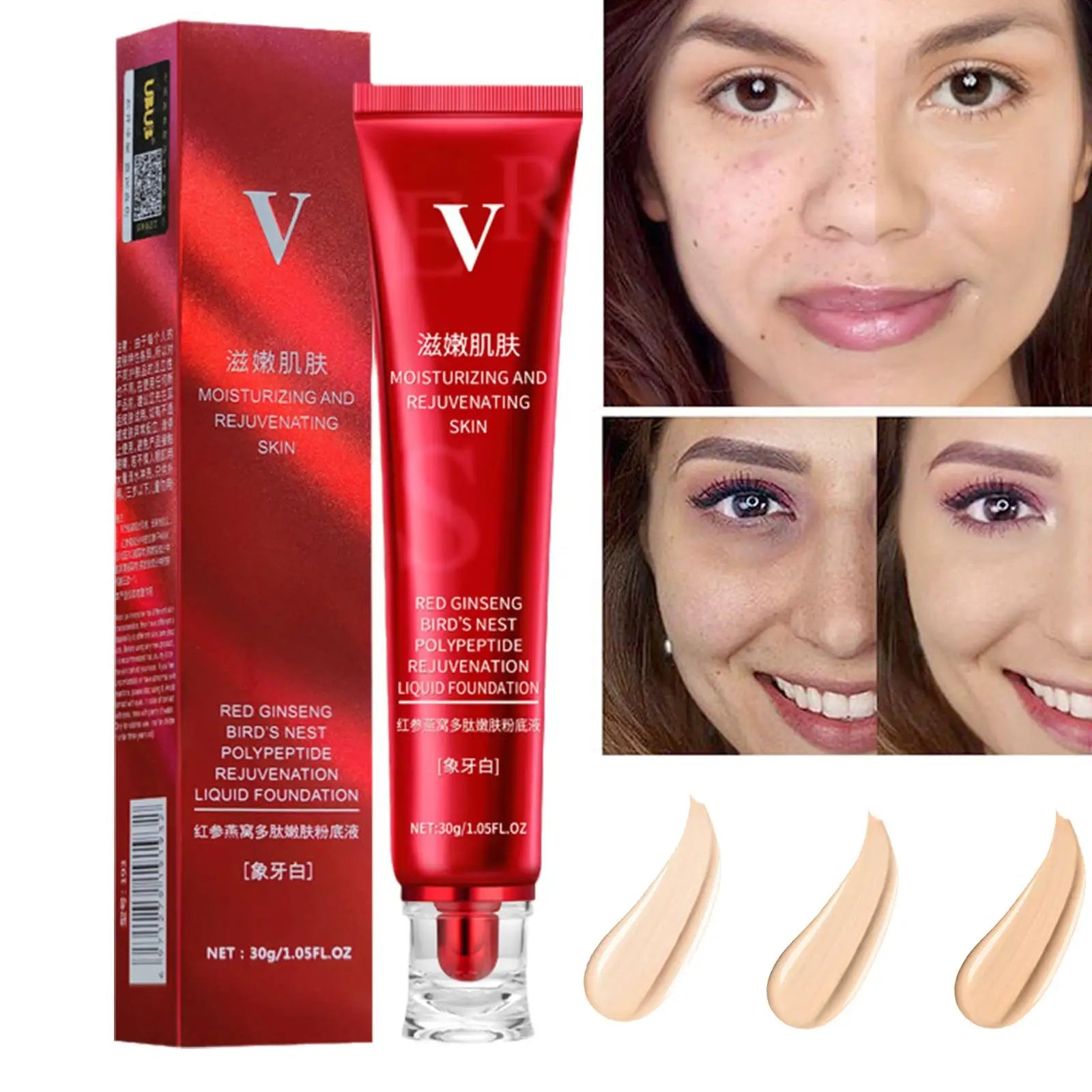 Best Premium Face Hydrating Liquid Foundation – Medium Coverage, Waterproof & Long-Lasting, Lightweight & Nourishing Formula, Ideal for Dry & Combination Skin, Flawless Finish in Ivory & Natural Skin Tone