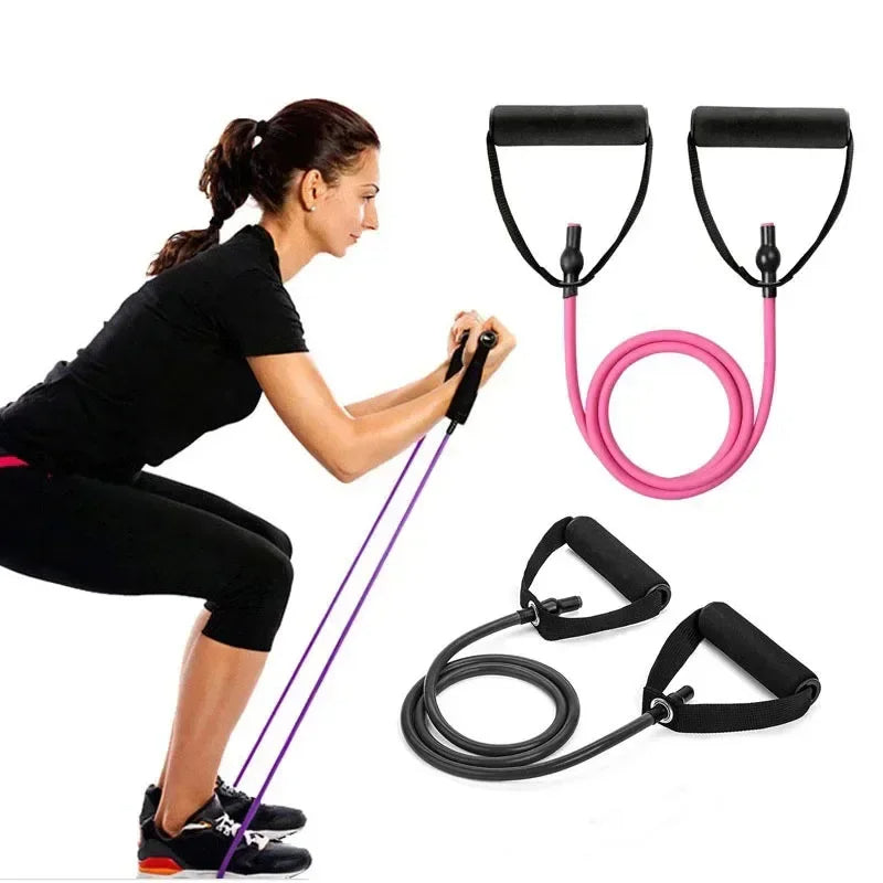 Goolootlo 11(PCS) Power Exercise Resistance Band Set 5 in 1 Fitness Band Equipment for Men and Women
