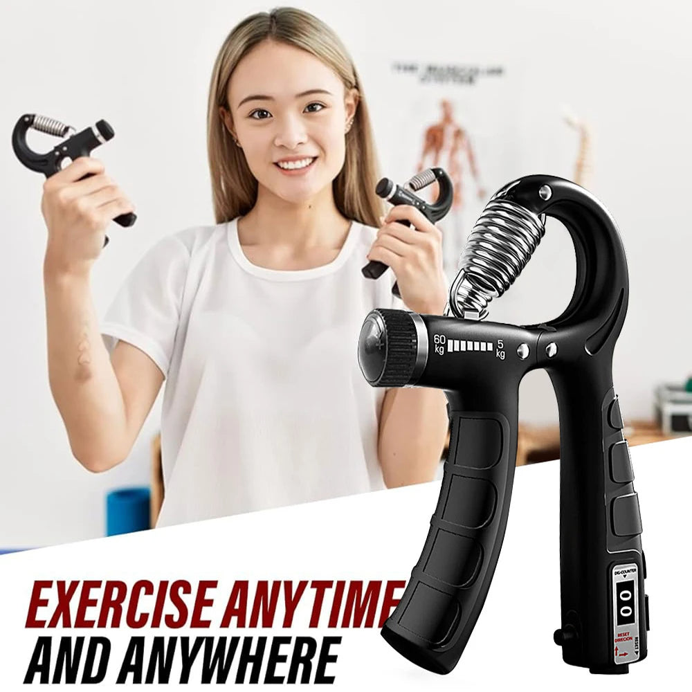 Adjustable Hand Grip 05 - 60 Kg Grip Strengthener - High Quality- R-Shape Hand Grip Adjustable Finger Exerciser Device for Arm Muscle Training Mini Fitness Equipment