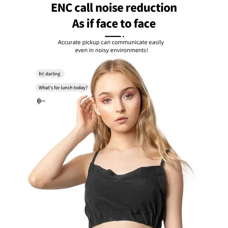 A9 Pro Earbuds Anc/enc Touch Screen Display Noise Reduction Wireless Earbuds For Android & Ios | A9 Pro | A9 Pro Apple Airpods Anc/enc Zhongkelqnxun Touch Control Bt 5.4 Earbuds