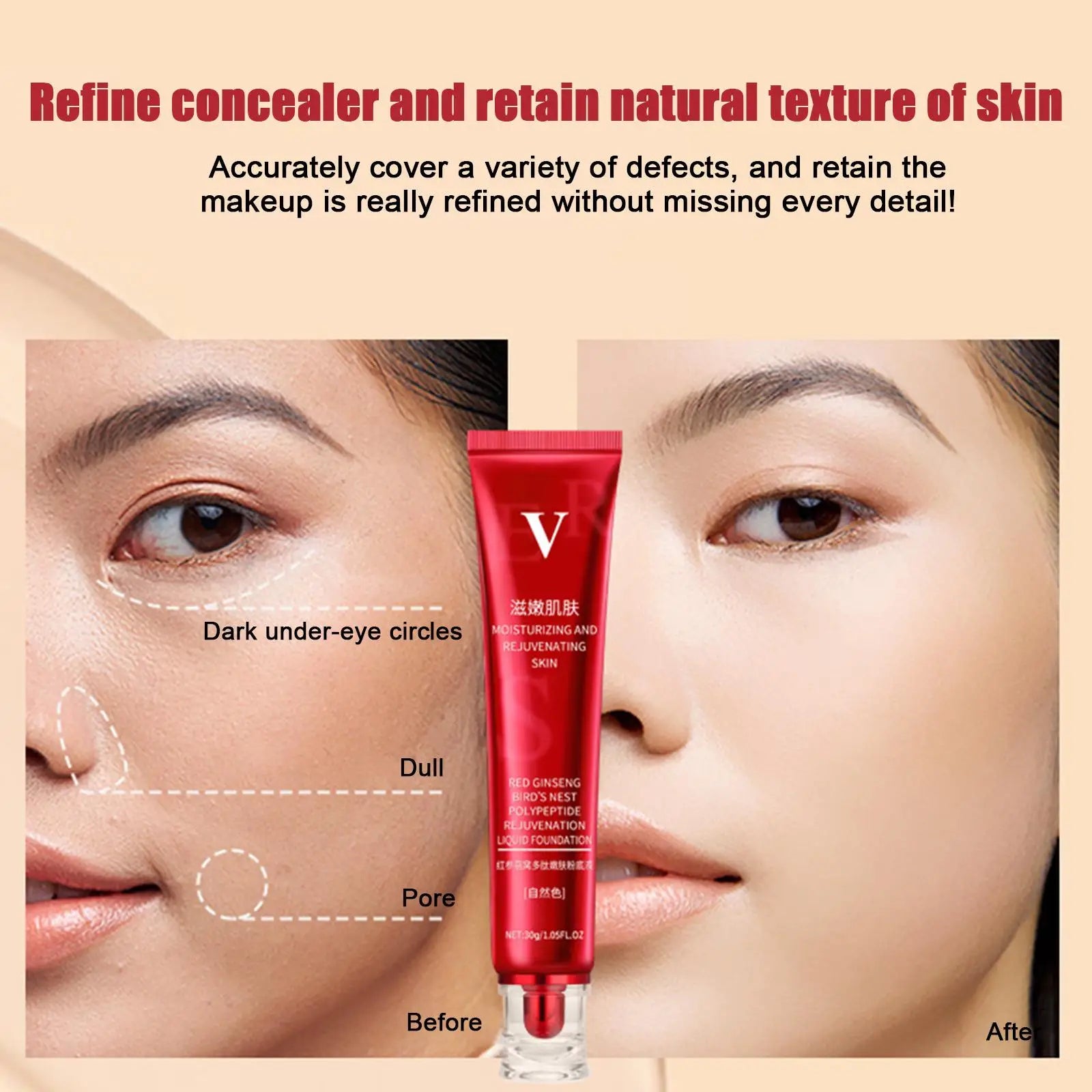 Best Premium Face Hydrating Liquid Foundation – Medium Coverage, Waterproof & Long-Lasting, Lightweight & Nourishing Formula, Ideal for Dry & Combination Skin, Flawless Finish in Ivory & Natural Skin Tone