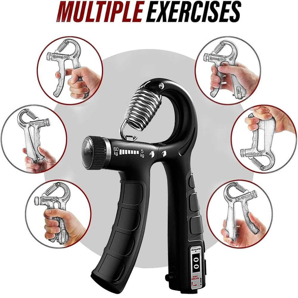 Adjustable Hand Grip 05 - 60 Kg Grip Strengthener - High Quality- R-Shape Hand Grip Adjustable Finger Exerciser Device for Arm Muscle Training Mini Fitness Equipment