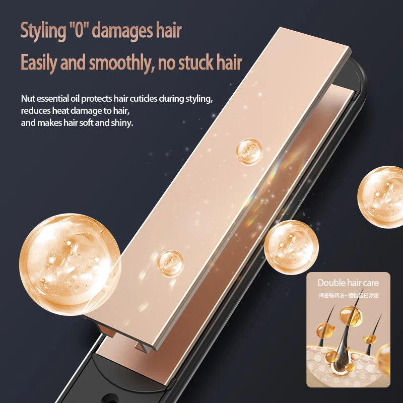 Mini Hair Straightener – Portable Ceramic Flat Iron for Women & Girls | Quick Heating, Travel-Friendly Hair Styling Toolc