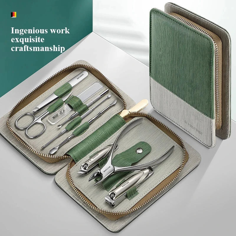 Stainless steel nail cutter kit Nail clipper set Professional manicure kit Stainless steel grooming set Nail care kit Durable nail cutter Precision nail clipper Rust-resistant nail clippers Multi-tool nail kit Sharp stainless nail cutter